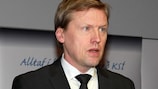 Football Association of Iceland (KSÍ) president Geir Thorsteinsson
