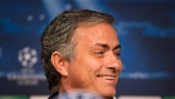 José Mourinho mostrou boa disposição na conferência de imprensa de antevisão do encontro