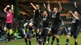 Juventus feiert seinen Hinspielsieg in Glasgow