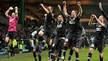 La Juventus celebra su victoria ante el Celtic