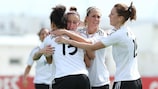 Alemanha festeja a vantagem de 1-0 sobre a Noruega