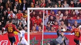 Teemu Pukki marcó el gol del empate de Finlandia en Gijón