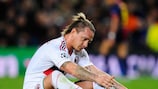 Philippe Mexès shows his dismay as Milan are knocked out by Barcelona last season