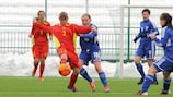 Heidi Sevdal (right) scored twice against Montenegro