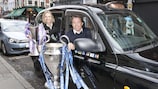 Champions League trophies handed to London