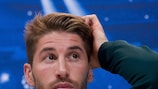 Sergio Ramos addresses the media at Monday's press conference