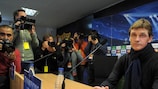 Barcelona boss Tito Vilanova at the hosts' pre-match press conference