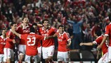 I festeggiamenti dell'SL Benfica