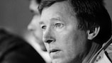 Sir Alex Ferguson sulla panchina dello United sconfitto 2-1 dall'Oxford nel 1986