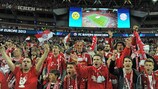 Die Fans der Bayern durften in Wembley jubeln