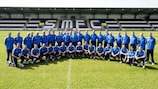 Participants at the UEFA goalkeeper coach education course in Scotland