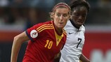 Spain's Adriana in action against England