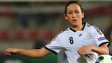 Nadine Keßler erzielte beim Algarve Cup gegen Norwegen ein Tor