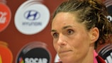 Katrine Søndergaard Pedersen se mostró decepcionada tras el empate con Finlandia