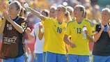 Las jugadoras de Suecia celebran su triunfo