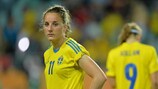 A downcast Antonia Göransson reflects on Sweden's defeat