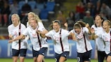 Norway's moment of celebration against Denmark