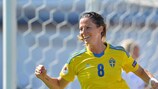 Lotta Schelin helped Sweden to an eighth victory
