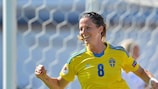 Lotta Schelin ayudó a Suecia a lograr su octava victoria