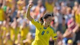 Lotta Schelin es ahora la máxima goleadora de la historia de Suecia