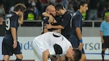 La Dinamo Tbilisi fa festa dopo un gol