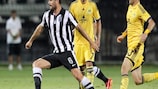 Imagem do jogo da terceira pré-eliminatória da UEFA Champions League entre PAOK e Metalist