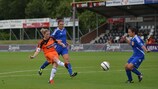 Hat-trick hero Leanne Ross (left) in action for Glasgow City
