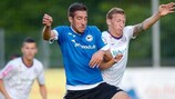 Daniel Royer (right) in action for Austria Wien during pre-season