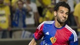 Mohamed Salah scored two of Basel's goals in their 4-2 first-leg triumph