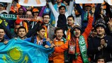 Les fans du Shakhter dans leur antre d'Astana