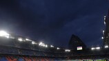 St. Jakob-Park will be closed for fans for the quarter-final first leg