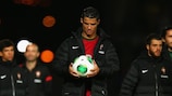 Nach seinem Hattrick in Belfast nahm Cristiano Ronaldo den Ball mit nach Hause
