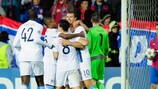 O City festeja o golo inaugural de Edin Džeko na República Checa