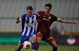 Zulte Waregem captain Davy de Fauw (R) was left disappointed with a draw