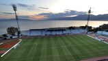 El estadio Kantrida del Rijeka está junto al mar Adriático