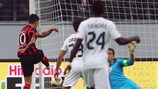 Václav Kadlec bei seinem Treffer gegen Bordeaux im Hinspiel