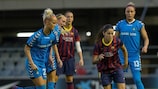 Vicky Losada in first-leg action for Barcelona on 9 October