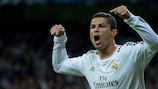 Cristiano Ronaldo rejubila por um dos dois golos que marcou à Juventus