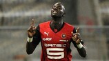 Tiemoué Bakayoko celebra su único tanto con el Rennes en la Ligue 1