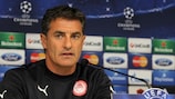 Míchel urged his Olympiacos players to remain grounded
