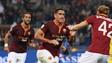 Marco Borriello sprints away in delight after making the breakthrough