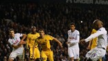 Jermain Defoe aponta o seu 23º golo nas competições europeias pelo Tottenham