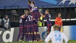 Austria Wien celebra triunfo sobre o Zenit