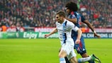 Match winner James Milner takes on Dante during City's victory in Munich last season