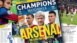 Arsenal lead Champions Matchday line