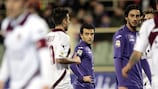 Giuseppe Rossi looks on during Fiorentina's victory over Livorno
