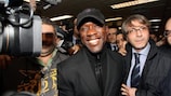 Clarence Seedorf arrives in Milan on Wednesday