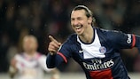 Zlatan Ibrahimović inaugurou o marcador para o Paris