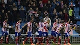 Atlético feiert Diego Godíns Tor gegen Valencia