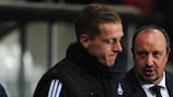 Swansea manager Garry Monk and Napoli coach Rafael Benítez